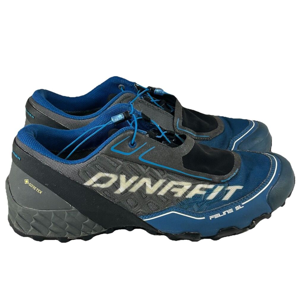 Dynafit Feline SL GTX Shoes Men Size 11 Carbon Frost Trail Running Gore Tex Blue